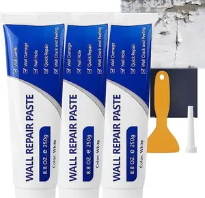 3 PCS Efficient Drywall Repair Kit with Scraper, 2026 Upgrade Quick Drying Wall Mending Agent for Holes & Cracks, Multi-Functional Drywall Patch Paste Repair Kit for DIY Home Fix