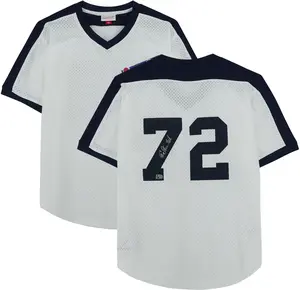 Carlton Fisk Chicago White Sox Autographed White Mitchell & Ness Authentic Batting Practice Jersey - Fanatics Authentic Certified