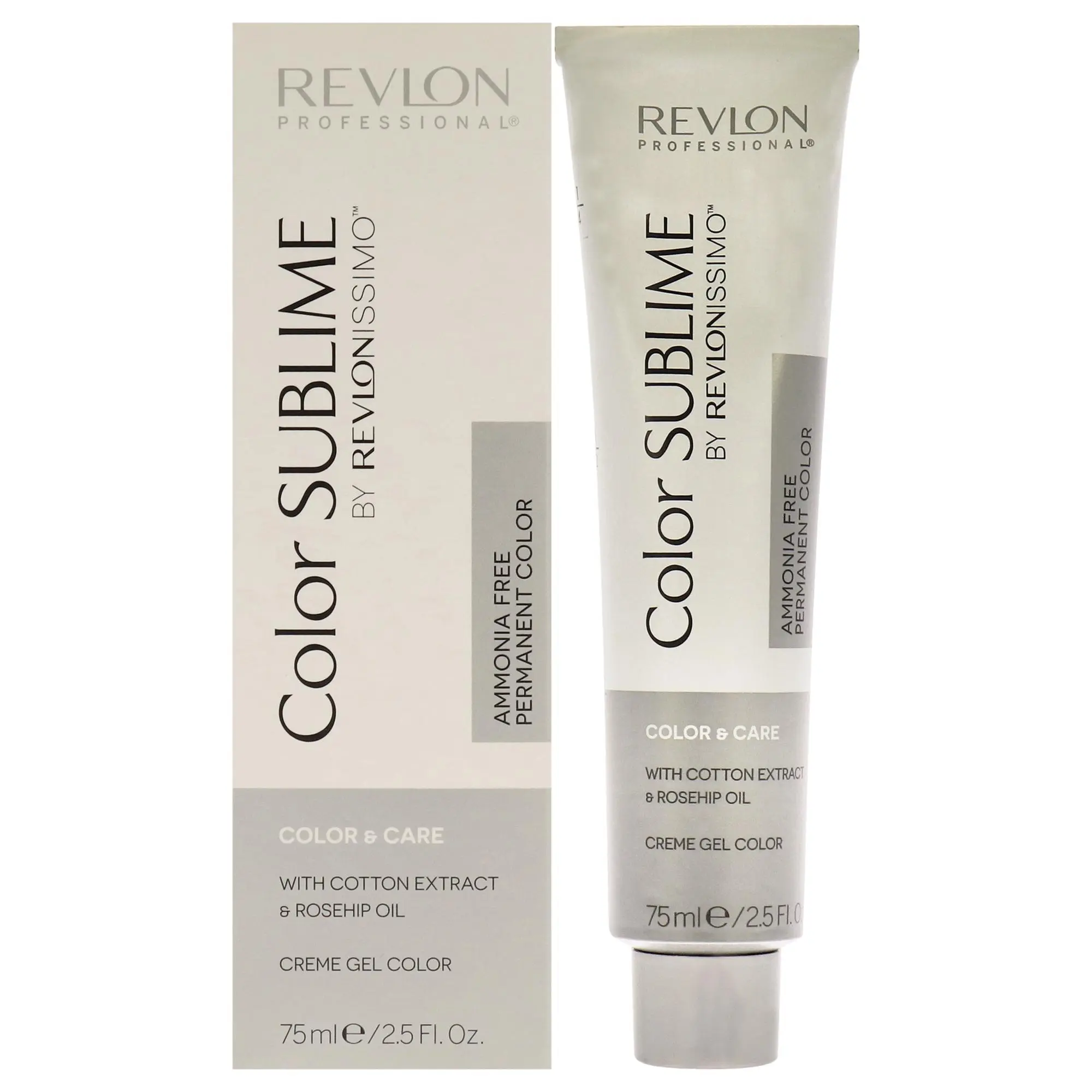 REVLON Revlonissimo Color Sublime Hair Color, 7.41 Medium Copper Ash Blonde, Unisex Formula, 2.5 fl oz