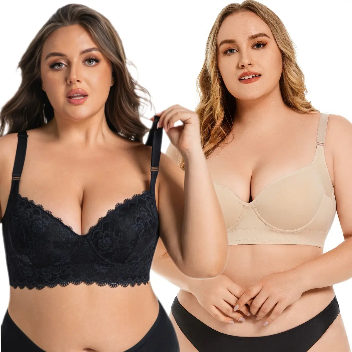 Women's Soft Padded Invisible  Bra, Comfortable Seamless Knit Jelly Bra, Medium Support Bra for Daily Wear, No Underwire Lift Bra, Perfect Sleep Bra for Maximum Comfort, Wirefree Breathable Lounge Posture Bra deep v push mesh everyday wing women plus-size