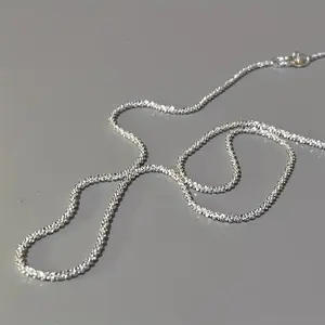 Luxurious 18-30" Sparkling Chain Necklace - Bridal Wedding Engagement Jewelry with DIY Design - Adjustable Length, Durable, and Shining Chain for Special Occasions