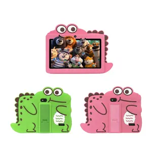 7 Inch Android Tablet, 1 Count Cute Cartoon Design Tablet with Silicone Protective Case, Educational & Entertainment Tablet