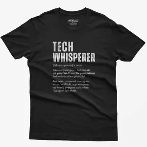 Tech Whisperer T-Shirt, Geeky T-Shirt, Funny Programmer Shirt, Gifts for Tech Lovers, Computer Nerd Shirt, Funny T-Shirts, Funny IT T-Shirt