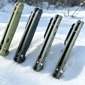 4300BK – D2 BattleWash blade with G10 handle, button lock tool for camping, outdoor use and hiking, the best gift-high-end quality and neck knife gift set