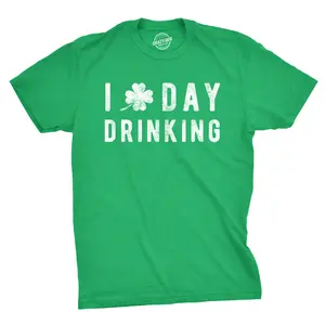 Funny Saint Patricks Day T Shirts for Men Party Shirts for St Pats Funny Drinking Tees Mens Funny T Shirts Cool Vintage Fashion T-Shirt Gift Classic Menswear Saint Patrick's Day Apparel for Men Funny Sarcastic