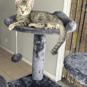 【New Size】 Cat Climbing Shelf, Post Cascading Cat Climbing Shelf, Indoor Playhouse, Cozy Nest, Durable, Space-Saving Design, Gift for Pet Owners