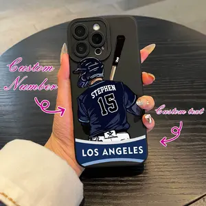 iPhone 17 Phone Case: Customized team number and name pattern UV printed phone protective case, Angel Eye frosted phone case, 360-degree full protection, suitable for iPhone 11 12 13 14 15 16 Pro Max XR X/XS 7/8Plus SE smartphones, ideal birthday gift for