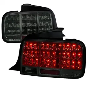 2005-2009 Mustang Sequential LED Tail Lights (Chrome Housing/Smoke Lens)