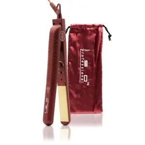 ISO Beauty  Sunshine Girl 1.25' Flat Iron w/Yellow Ceramic - Red