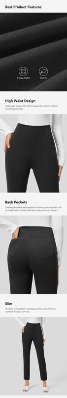 Halara Flex High Waisted Back Side Pocket Slim Work Pants