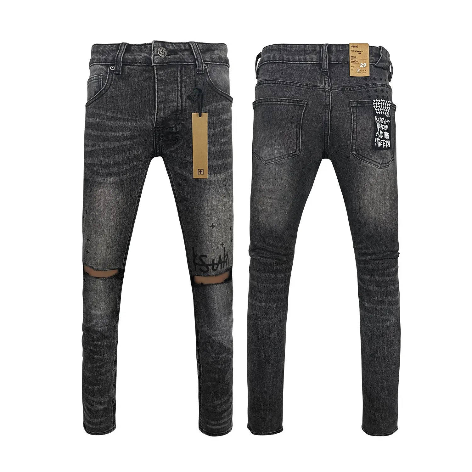 Ksubi Slim fit jeans light Gray