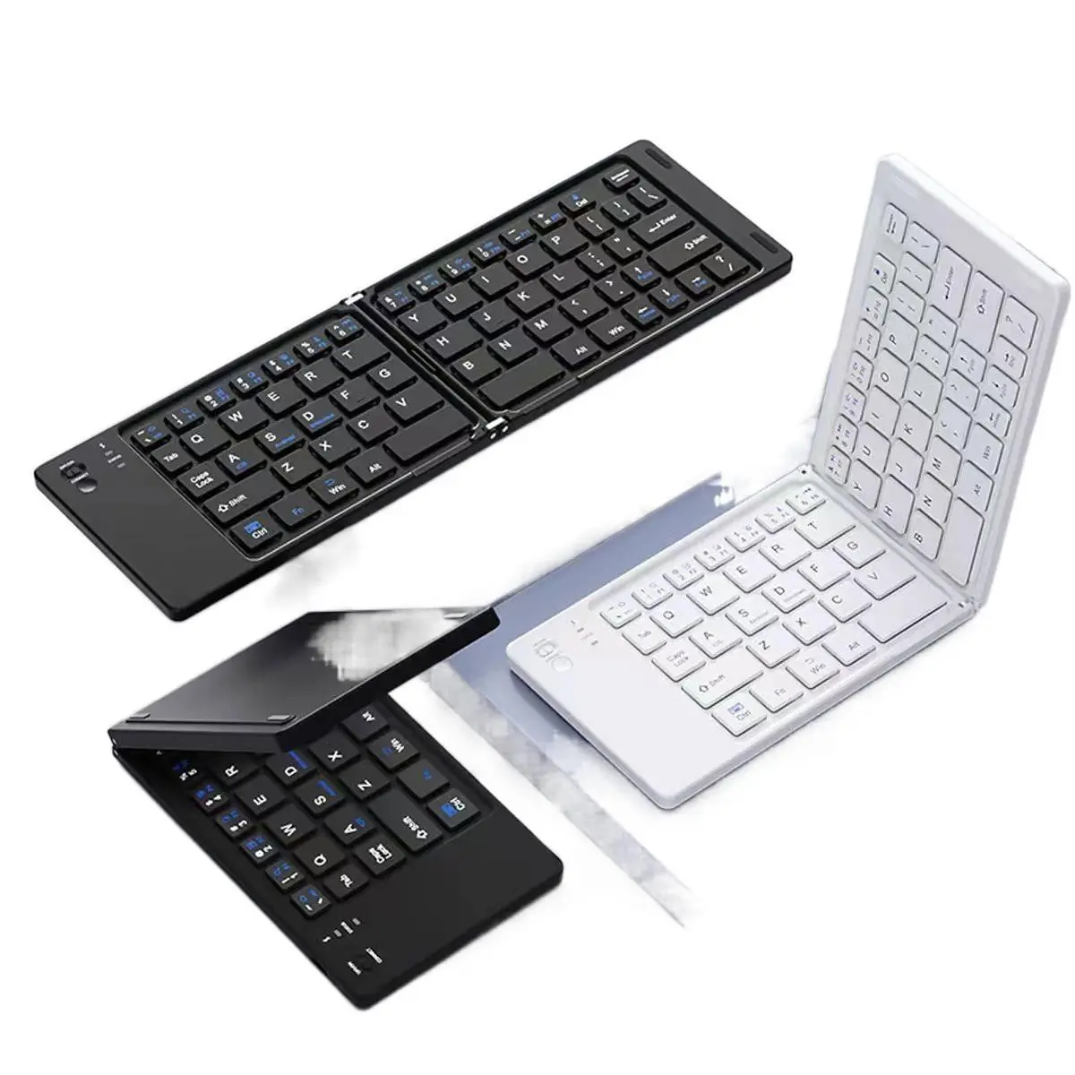 Wireless Bluetooth Folding Keyboard for Mobile Phones and Computers, Compatible with iPad Tablets, Office Laptops, and Foldable Mobile Phone Keyboards