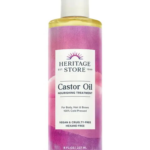 HERITAGE STORE Nourishing Cold-Pressed Cosmetic Body Oil - Vegan, Cruelty-Free, Natural Plant Oils Daily Hydrating Moisturizer for Shiny Hair & Skin, 20min Hair Soak, 8 fl oz