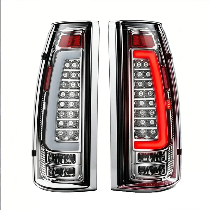 1988-1998 Chevy/GMC C/K Sierra / 1992-1999 Suburban & Yukon / 1995-1999 Tahoe & Blazer & Cadillac Escalade LED Tail Lights | Clear Lens