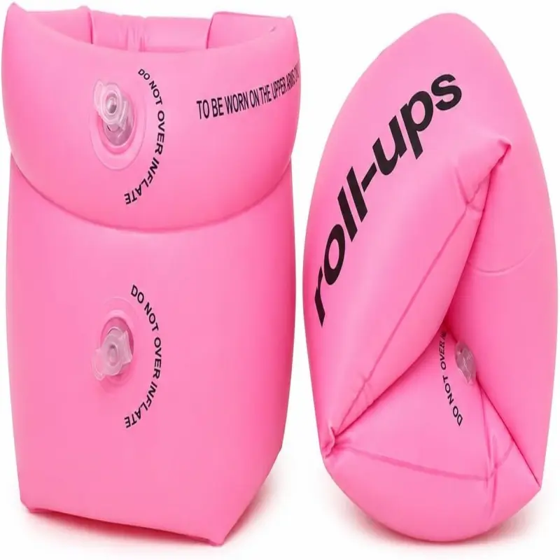 Arm Floaties for Kids & Adults, Inflatable Roll-On Swim Arm Bands, Pool Floaties for Kids 3-5, 6-12 yrs & Up to 150lb Adult, Learn to Swim Water Wings for Boys Girls