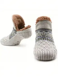 Thick Velvet Slipper Socks, Floor Socks, Warm Home Socks, Comfortable Non-Slip, Lightweight, Durable, Easy Wash & Dry, Unisex