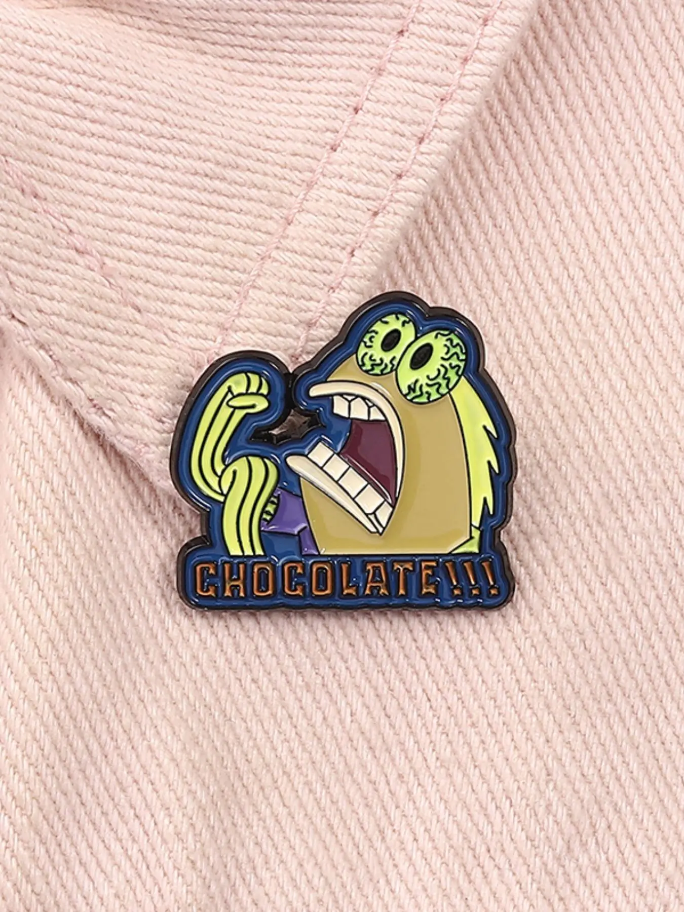 Cartoon Chocolate Broccoli Fish Enamel Brooch Pin Brooch Clip, Creative Fun Alloy Lapel Pins Backpack Accessory, Casual Unisex Fashion for All Seasons