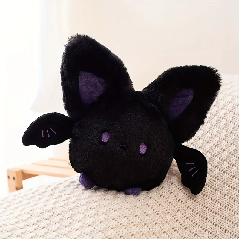 20CM/7.9 Inches Kawaii Fat Bat Plush Doll Cute Flying Bat Plush Toy Soft Stuffed Animals Plushies Lovely Birthday Gift for Girls Boys Halloween Gifts Holiday Gift