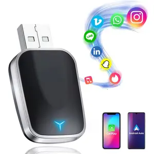 Wireless carplay Adapter for iPhone/Android - Fast Connection, No Latency, Hands-Free Call wireless adapter Electronic Charger carplay dongle