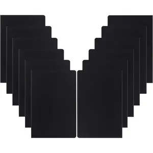 12 Pack College Ruled Notebook Journals Bulk, Lined Paper, 60 Page, 5.5x8.3 inch, A5, Travel Journal Set for Travelers, Students, Church, Office, Writing Diary Subject Notebooks Planner, Black