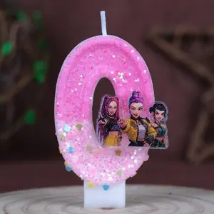 K-Pop Hunter Girl Birthday Candle Number Festival Cake Party Candles, Best Holiday Supplies, Anime Character Design, Christmas New Year Anniversary Decorations