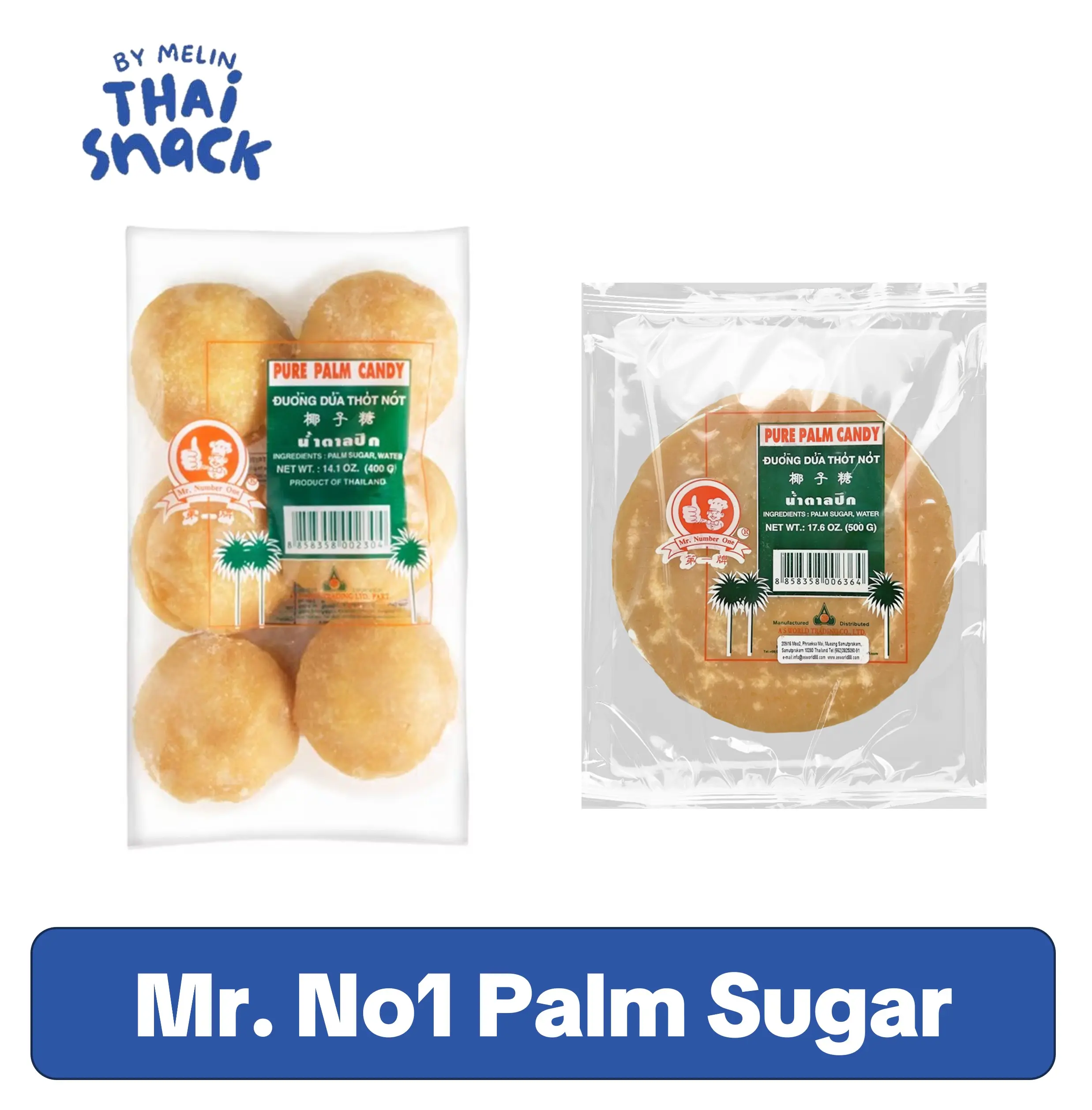 Mr No1 Pure Palm Sugar Sweetener - All Natural, Additive-Free, No Preservatives, Rich Sweetness, Distinct Flavor, Contains Palm Sugar, Versatile Use