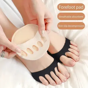 Comfortable Forefoot Pads 2 Pairs - Metatarsal Cushions for High Heels, Ball of Foot Pain Relief, Shock-Absorbing Inserts for Women's Shoes | Self-Adhesive & Discreet