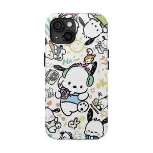Pochacco Cute Tough Phone Case for iPhone 16 15 14 13 12 11 Pro Plus Pro Max X XS XR