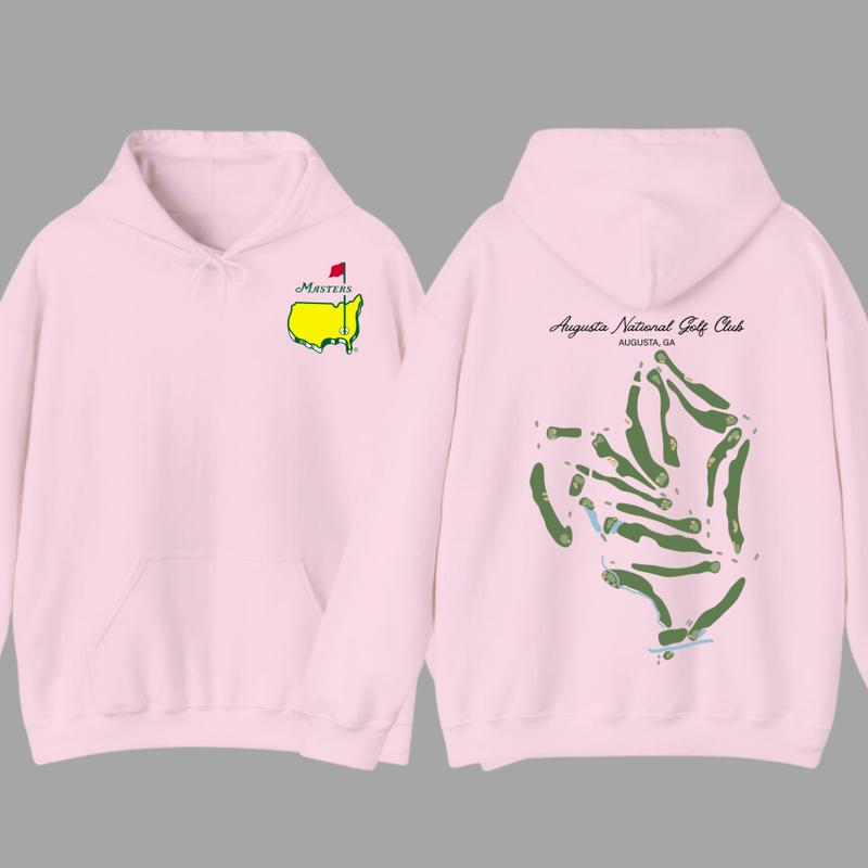 Augusta National Course Map Golf Hoodie, Augusta National Golf T-Shirt, The Masters Tournament Golf Hoodie For Men, Gift For Men
