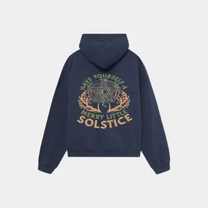 Merry Little Solstice Pagan Sun Wheel Shirt – Cozy Yule Season Witchy Sweatshirt for Winter Lovers, Merry Little Solstice Pagan