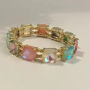 Multi Color Rhinestone Bracelets Trendy Jewelry Accessories Trendy Fashionable Accessories