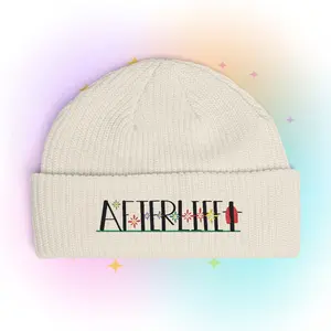 Afterlife Cuff Beanie — Floral Embroidered Winter Hat