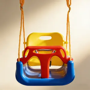 Three-In-One Swing Indoor Outdoor Dual-Use Safe Seat Hammock Toy Set Suitable for 6 Months to 12 Years Old Backyard Gift Outdoor Play Equipment