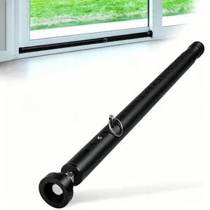 Adjustable Sliding Door Safety Rod, 17-52 Inches, Rubber Tips, Window Security Bar, Indoor Use, Home Apartment Safety