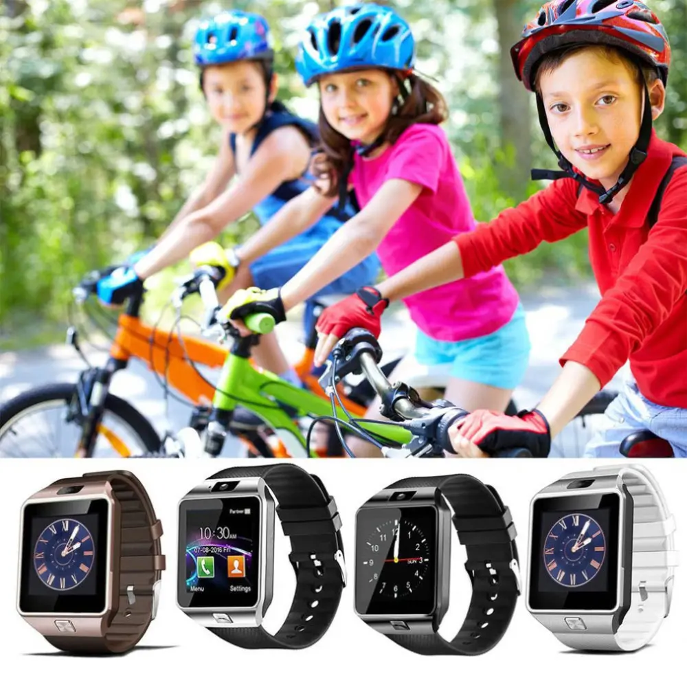 Touch Screen Smart Watch With Camera Multi Language Wrist Watch SIM Card Smartwatch For IOS Android Phone Druopshipping