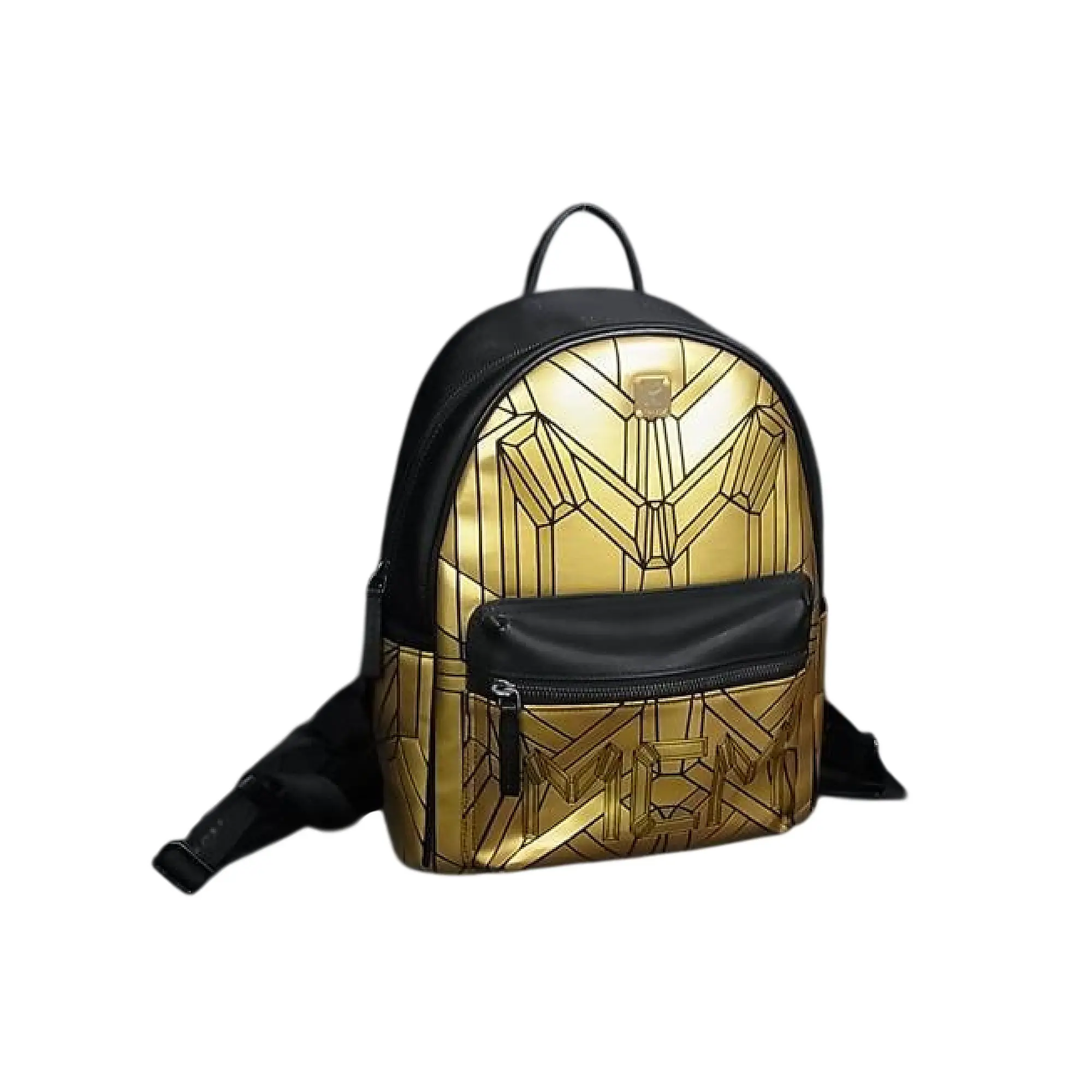 Pre-owned MCM leather Backpacks Metallic Canvas Bionc Backpack (2260004781345)