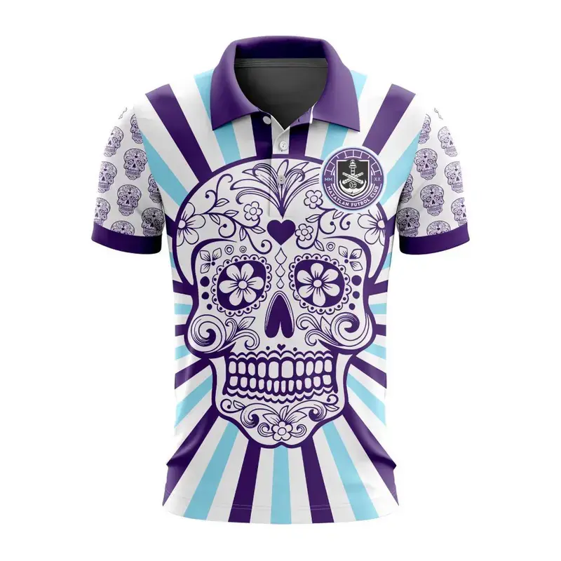 LIGA MX Mazatlan F.C Special Dia De Muertos Design Polo ST2402