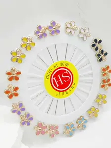 Sunflower Headband Pin Accessory, Long Scarf Ball Rhinestone Pin Brooch, Trendy Palace New Style Hairpin Holder, Drop Set Pins