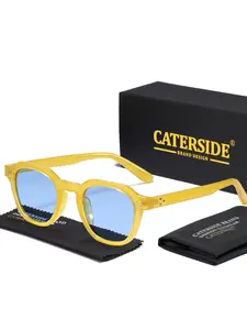 Unisex Vintage Polarized Sunglasses, Trendy Casual TR Frame TAC Film Polarized Sunglasses, Fashion Accessories for Outdoor Sports, Travel, Driving, Beach, Street Decoration