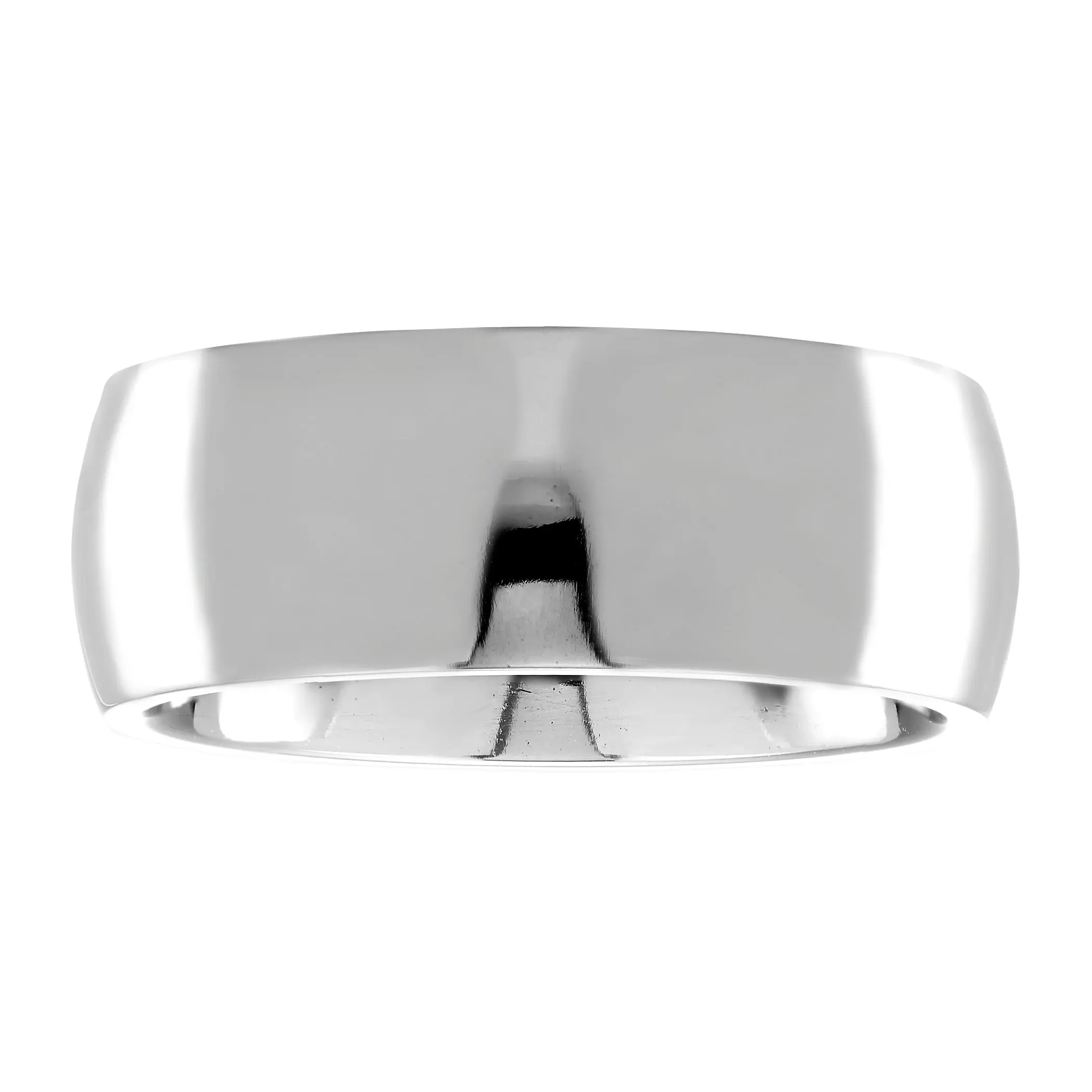 Tantalum 8mm High-Polish Low-Dome Profile Band Ring