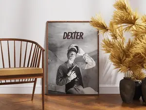 Dexter Poster, Tv Series Poster, Gift Idea, Retro Poster, Minimalist Art, Vintage Poster, Wall Decor, Movie Art, Film Print, Wall Art Design