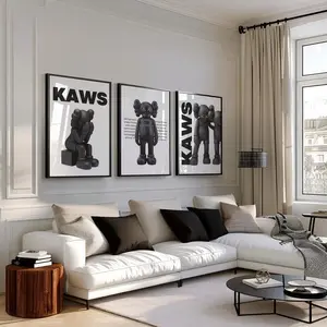 KAWS Figure Poster Set of 3: Hypebeast Room Decor, Dopamine Wall Art  #20
