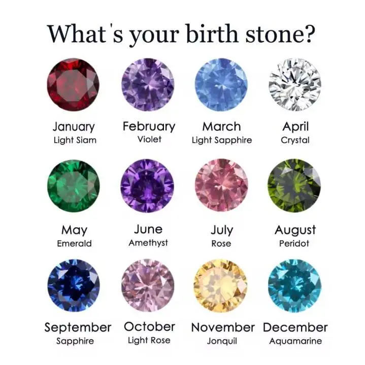 Twelve Birthstone Round Pendant Necklace Zircon Oxide Birthstone Pendant Necklace for Women Jewelry Valentine's Day Mother's Day gift Twelve Birthstone Round Pendant Necklace Zircon Oxide Birthstone Pendant Necklace for Women Jewelry Valentine's Day Mother's Day gift