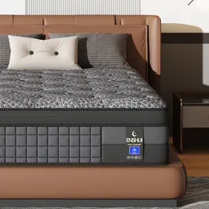 【ENSHUI】12/14 inch  Mattress – Hybrid Memory Foam Bed in a Box | Queen, Full Size Mattress for All Sleepers | Breathable, Pressure Relief, Motion Isolation | #mattress #bedinabox #sleep #mattressinabox #coolingmattress #queenbed #dormlife#bedroomdecor