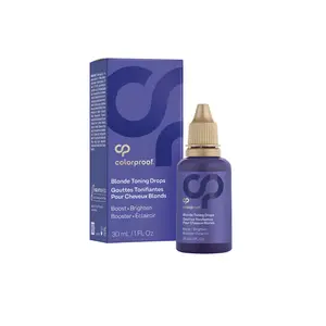 Blonde Toning Drops for Brassy Hair – Purple Pigment Hair Toner for Blonde, Silver & Platinum Hair Color Care