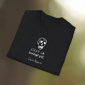 C'est La Fucking Vie Bukowski Philosophy T-Shirt - Dark Humor Literary Tee