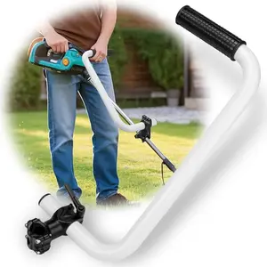Weed Eater Handle Extension Ergonomic Weed Eater Attachments Weedeater Handle with Bracket Clamp for Yard Trimming Lawn Care Landscaping Weedeater Handle