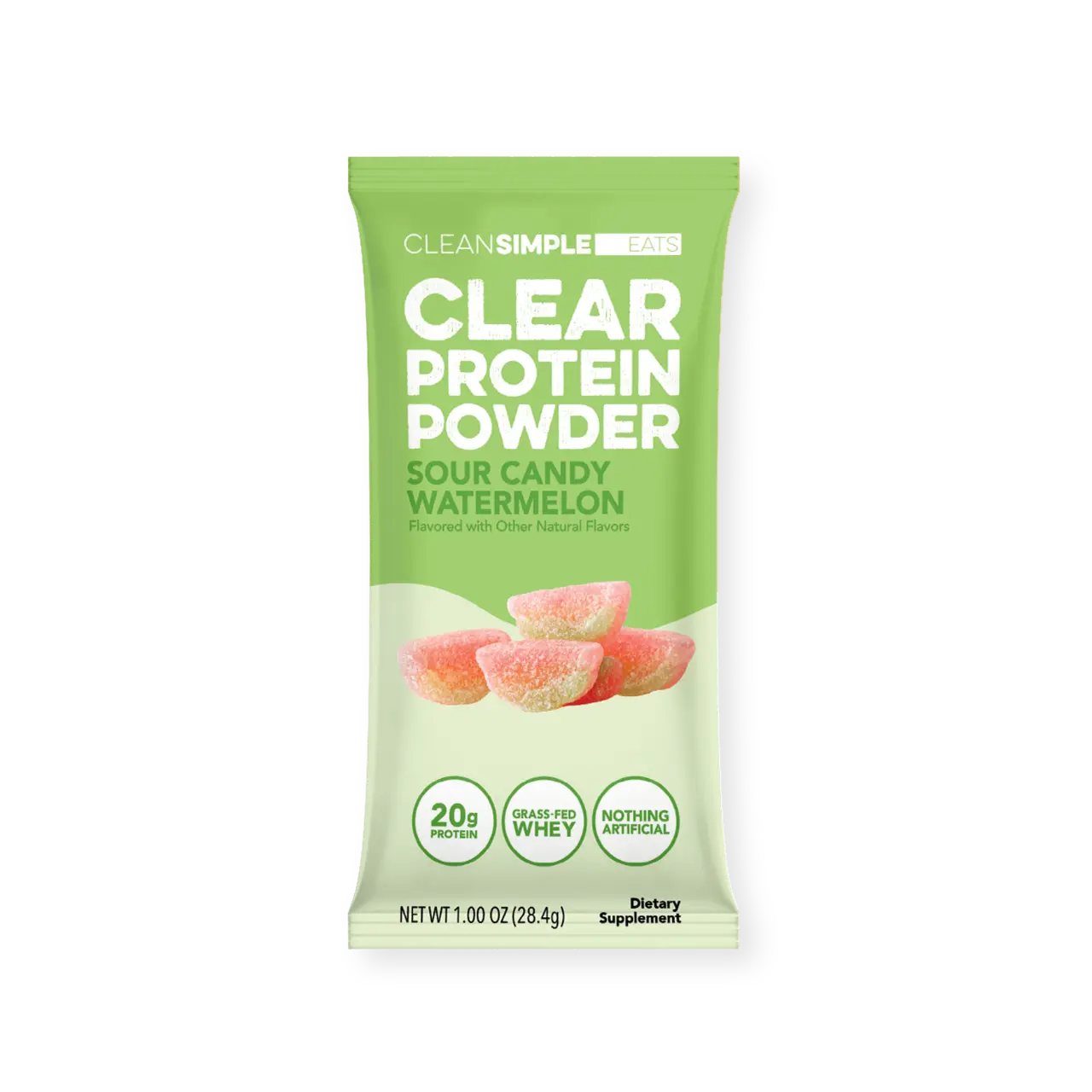 Clear Protein Powder: Sour Candy Watermelon Single Serving Stick Pack (Tik Tok Exclusive)