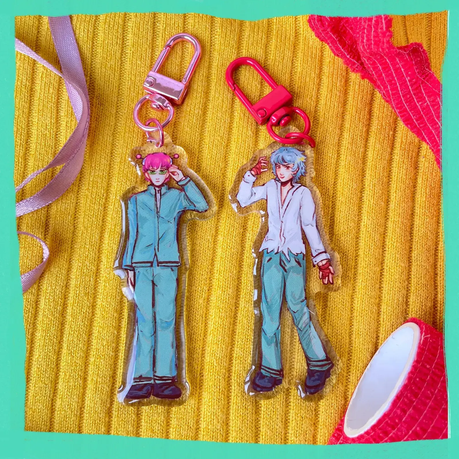 The Disastrous Life of Saiki K Anime Inspired Keychains