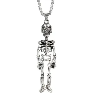 Sugar Skull  Accessories Skeleton  Mirror Charm, Swinging Skull Hanging Ornament Rear View Mirror Accessories Halloween Decoration, Cool Small Gifts for Men/Women